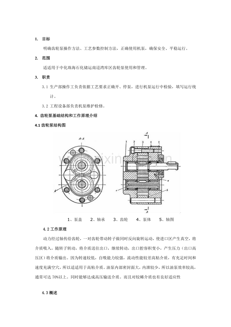 齿轮泵操作和维护统一标准化操作作业规程.docx_第2页