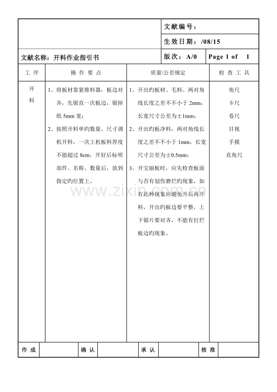 家具生产作业基础指导书.docx_第1页