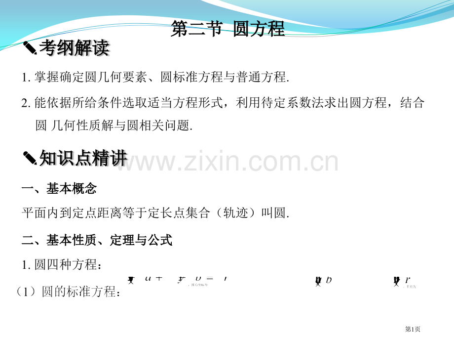 新课标高考数学题型全归纳文科PPT直线和圆的方程省公共课一等奖全国赛课获奖课件.pptx_第1页