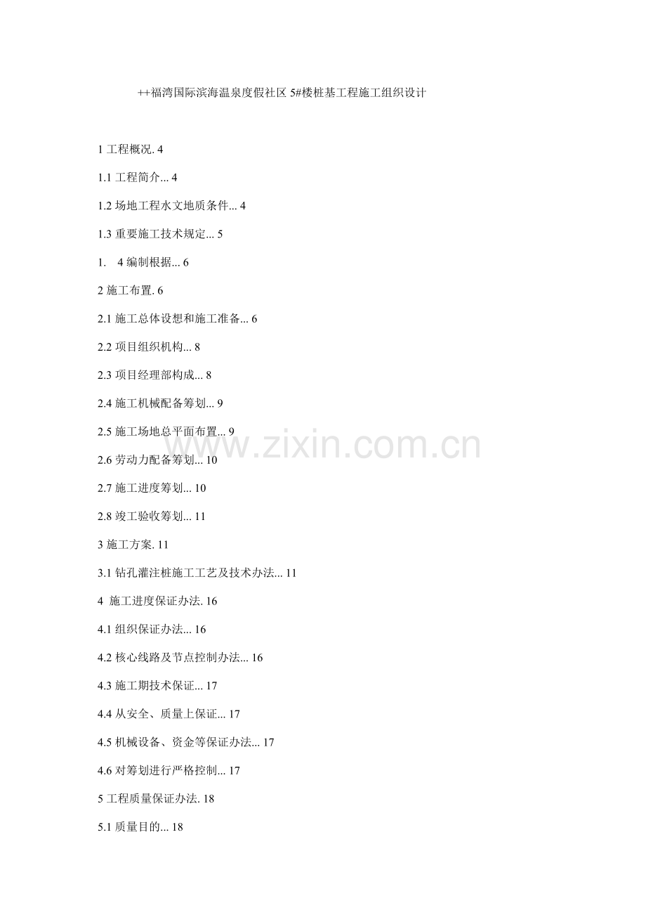 桩基综合项目工程综合项目施工组织设计.doc_第1页