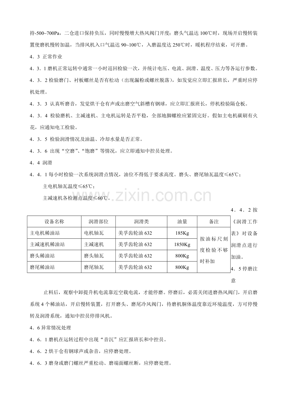 磨机岗位作业指导书样本.doc_第2页