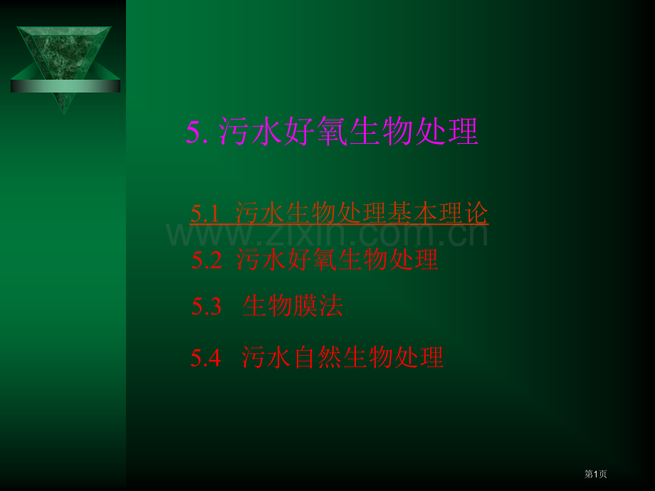 污水的好氧生物处理市公开课一等奖百校联赛特等奖课件.pptx_第1页