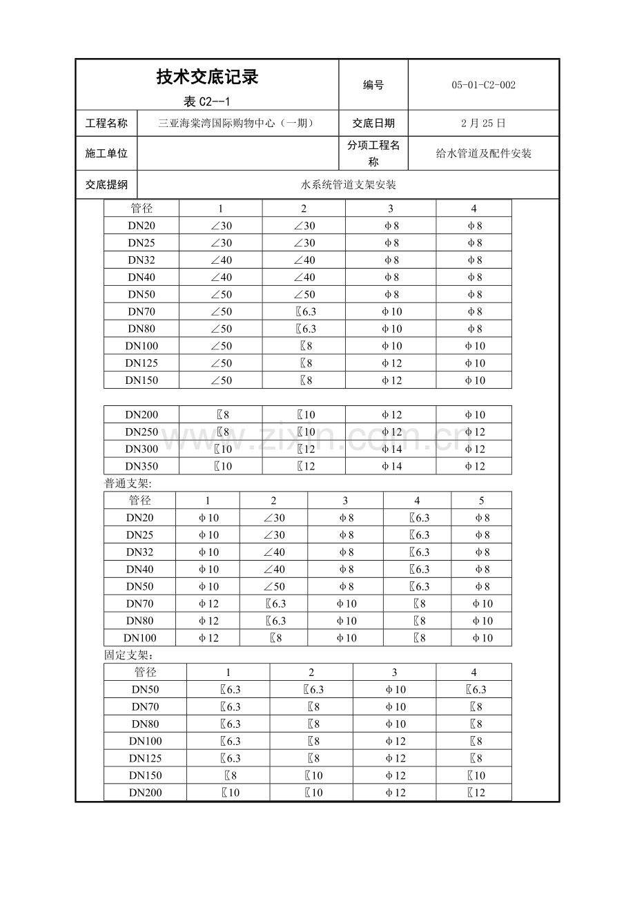 管道支架关键技术交底.doc_第2页