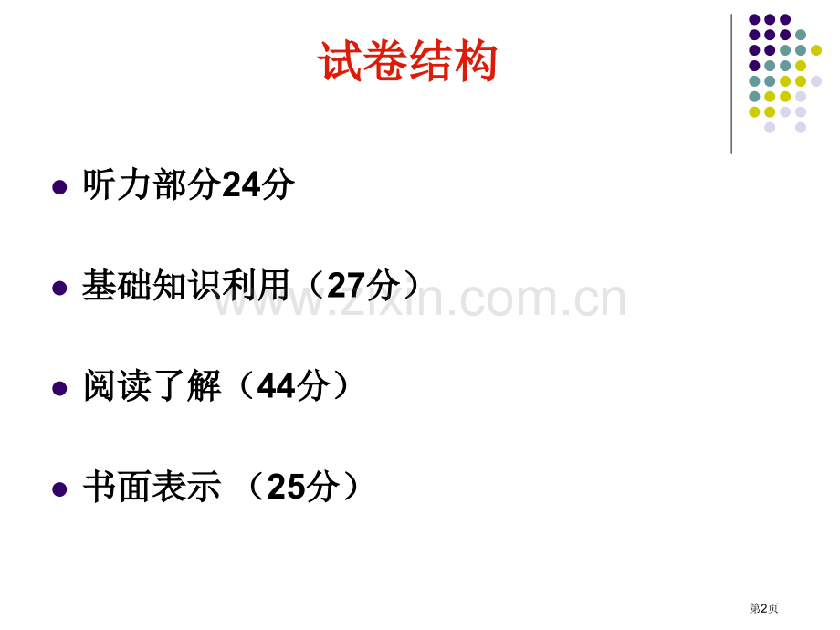 英语试卷分析演示文稿省公共课一等奖全国赛课获奖课件.pptx_第2页