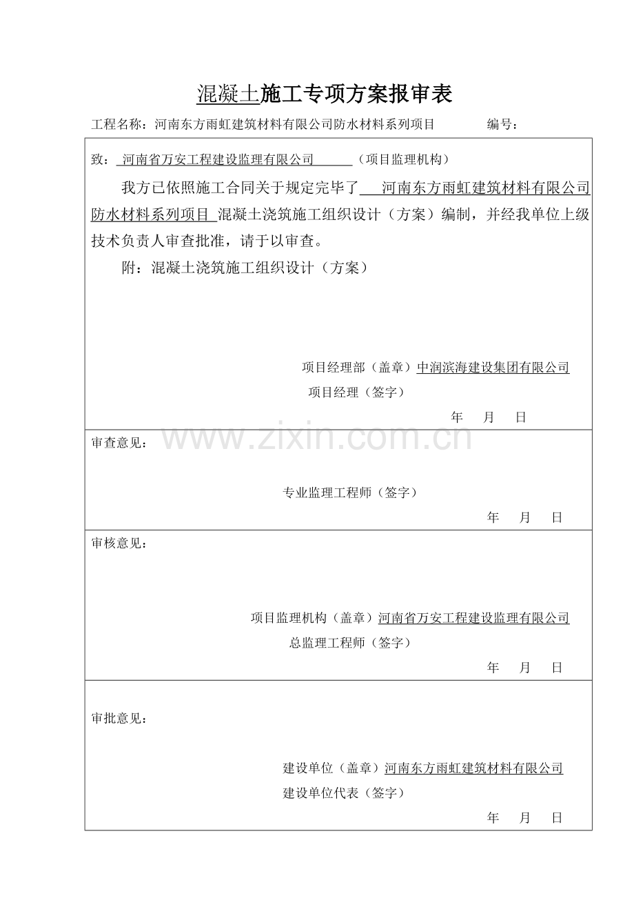 混凝土浇筑综合项目施工专项方案完整版.doc_第1页