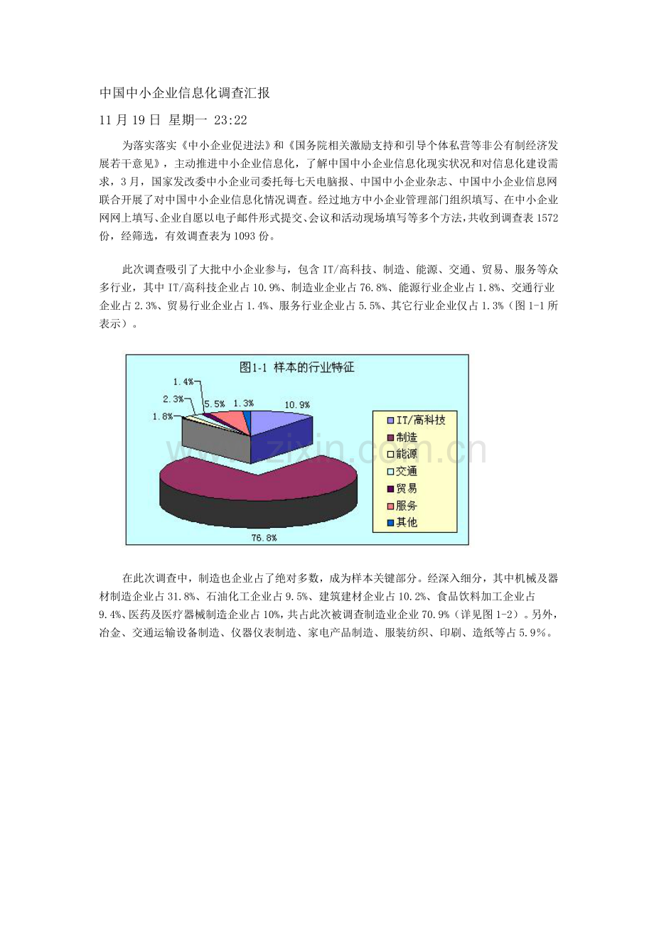 中国中小企业信息化调查研究报告.doc_第1页