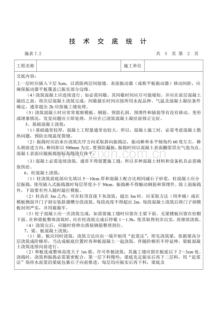 混凝土综合标准施工核心技术交底.doc_第2页