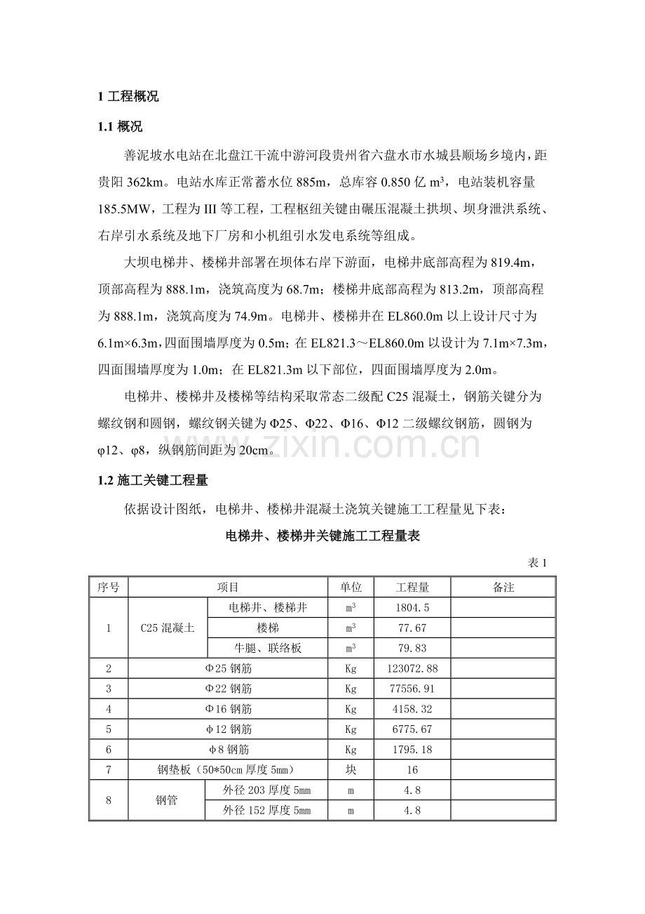 电梯井及楼梯井混凝土综合项目施工专项方案.docx_第3页