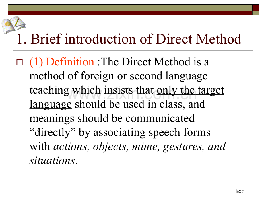 英语教学法之DirectMethod直接法省公共课一等奖全国赛课获奖课件.pptx_第2页