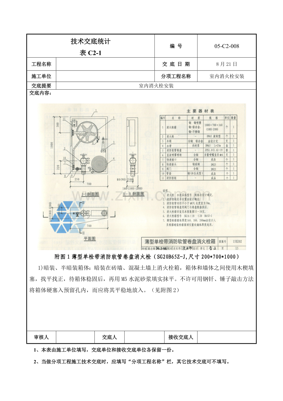 消火栓箱安装核心技术交底.doc_第2页