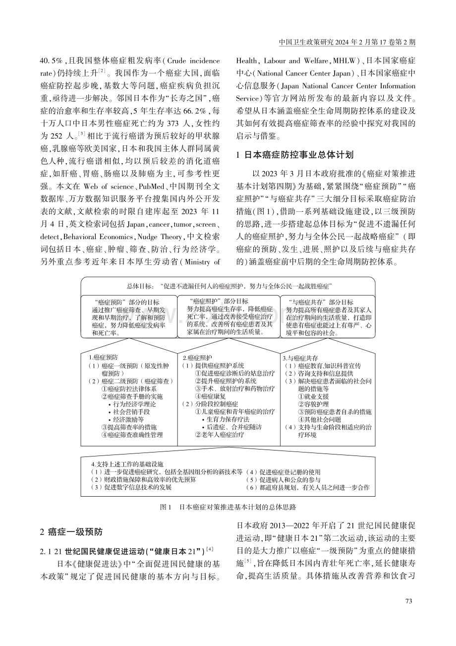 日本癌症全生命周期防控体系构建及启示.pdf_第2页