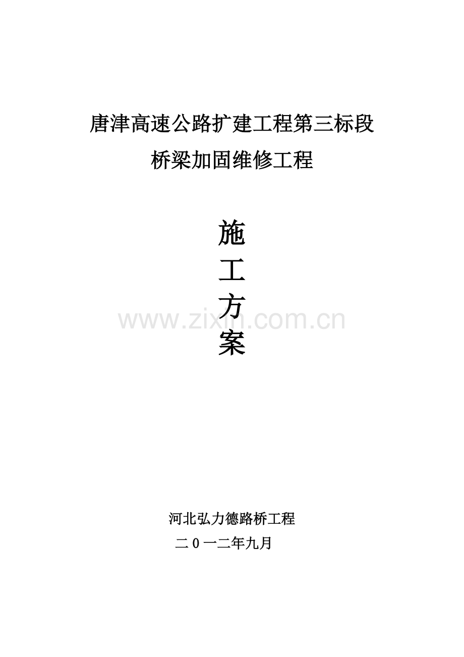 旧桥加固维修综合项目施工专项方案.doc_第1页