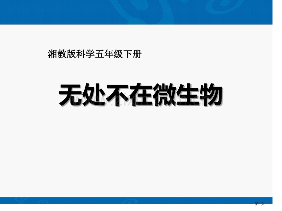 无处不在的微生物省公开课一等奖新名师优质课比赛一等奖课件.pptx_第1页