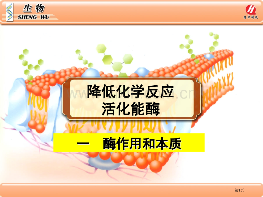 生物学必修降低化学反应活化能的酶省公共课一等奖全国赛课获奖课件.pptx_第1页