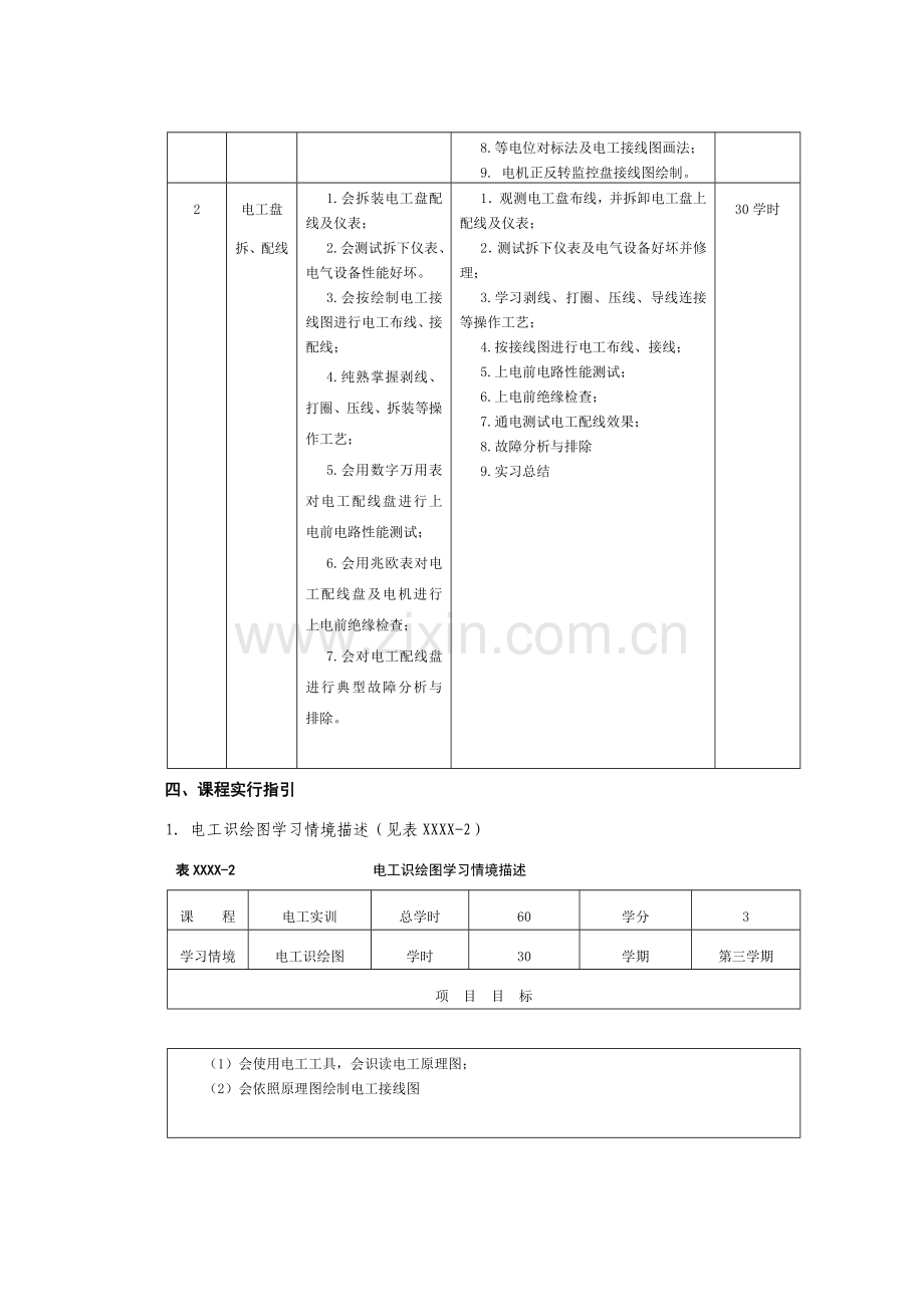 电工实训课程统一标准.doc_第3页