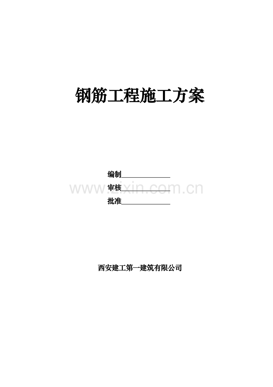 新版钢筋综合项目施工专项方案.doc_第1页