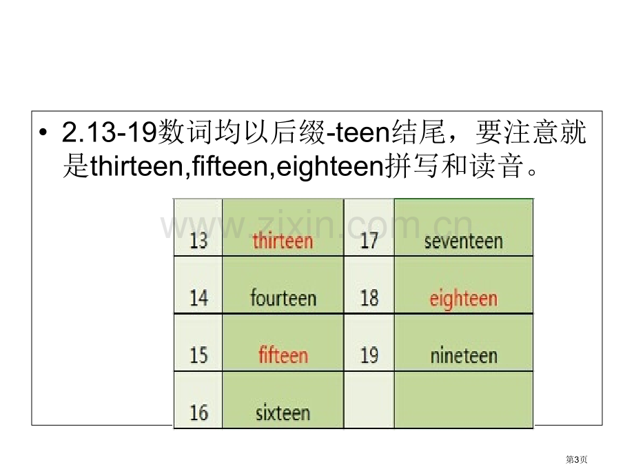 小学英语数字的教学省公共课一等奖全国赛课获奖课件.pptx_第3页