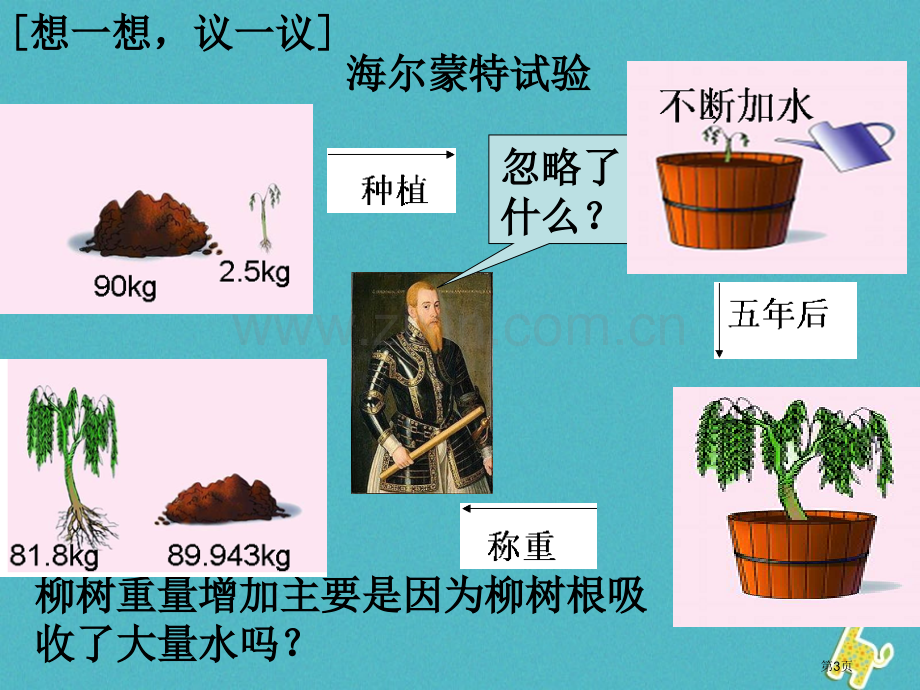 七年级生物上册第三单元第五章第一节光合作用吸收二氧化碳释放氧气讲义1市公开课一等奖百校联赛特等奖大赛.pptx_第3页