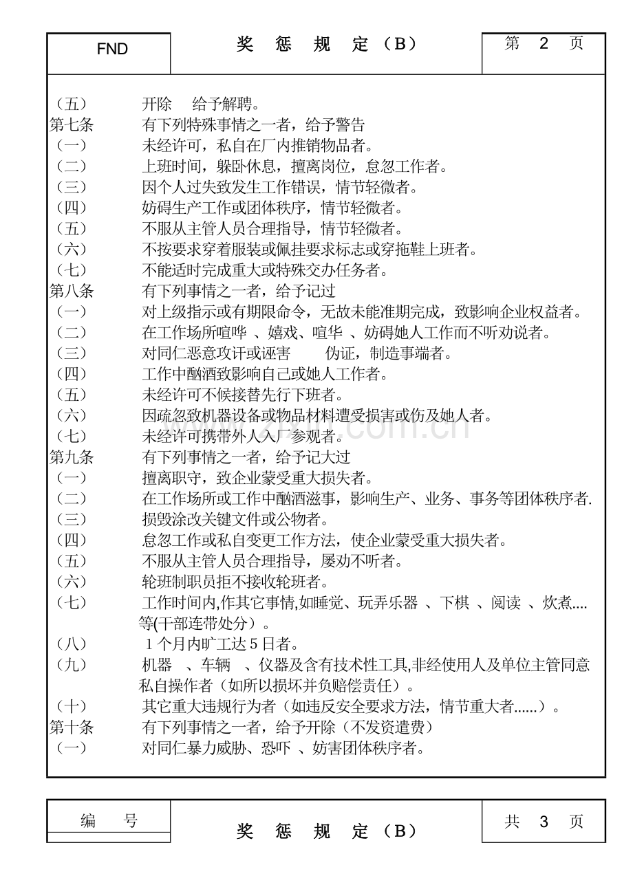 现代企业奖惩制度样本.doc_第2页