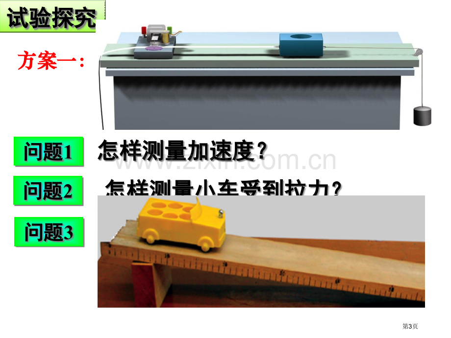 实验探究加速度和力质量的关系省公共课一等奖全国赛课获奖课件.pptx_第3页