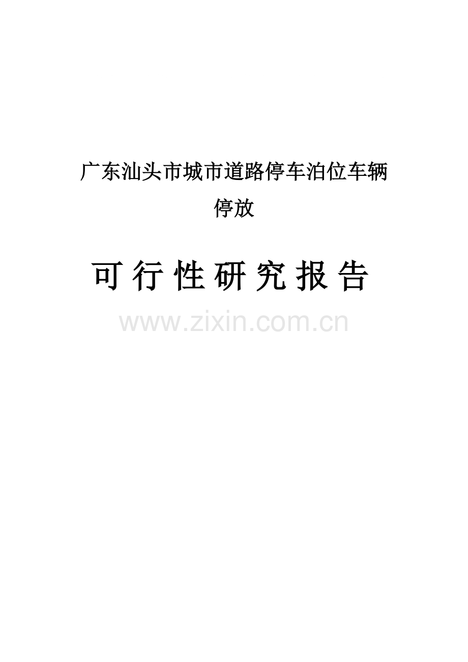 新广东汕头市城市道路停车泊位车辆停放可研报告.doc_第2页