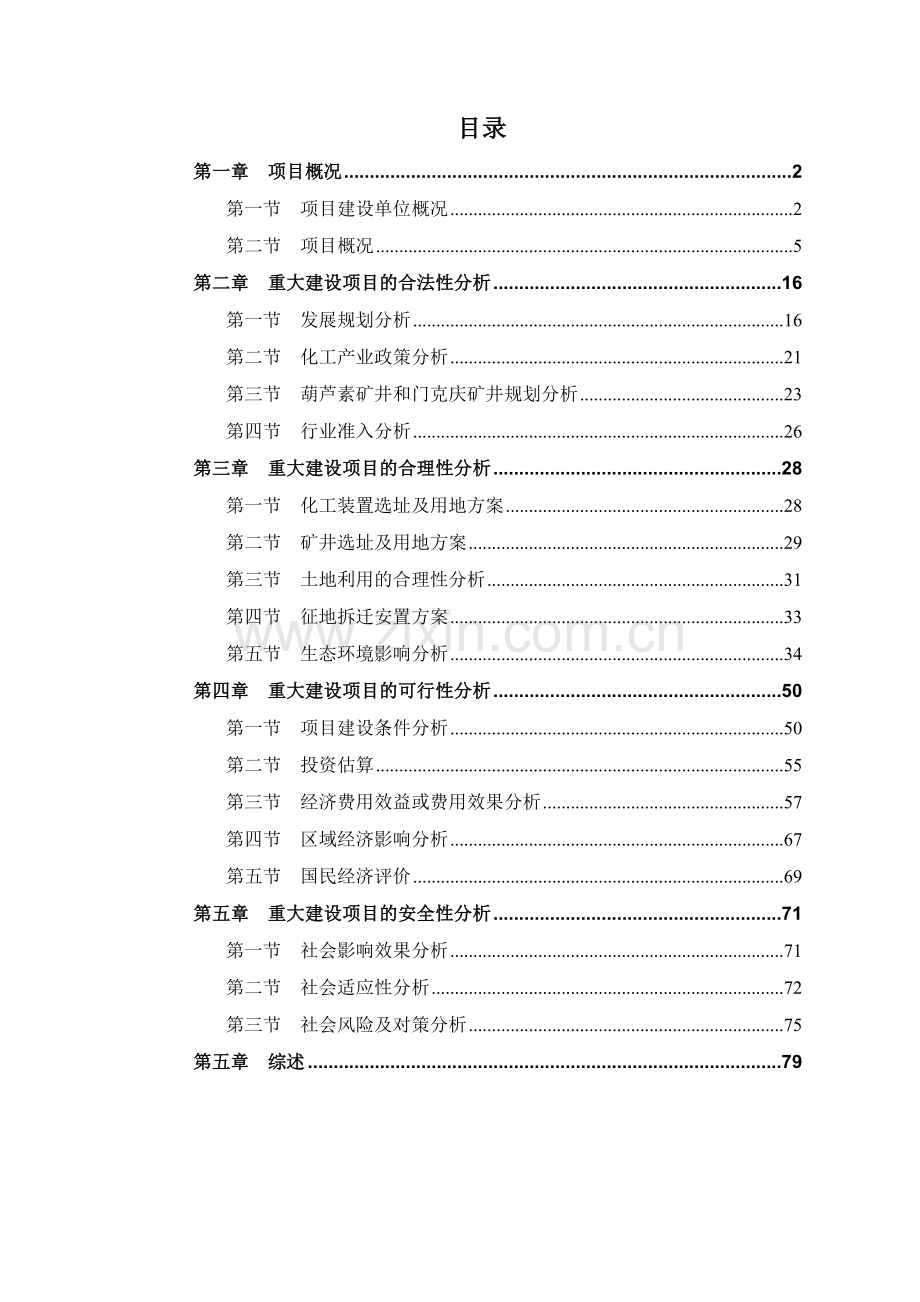 煤炭深加工项目社会稳定风险分析评估报告范本.doc_第2页