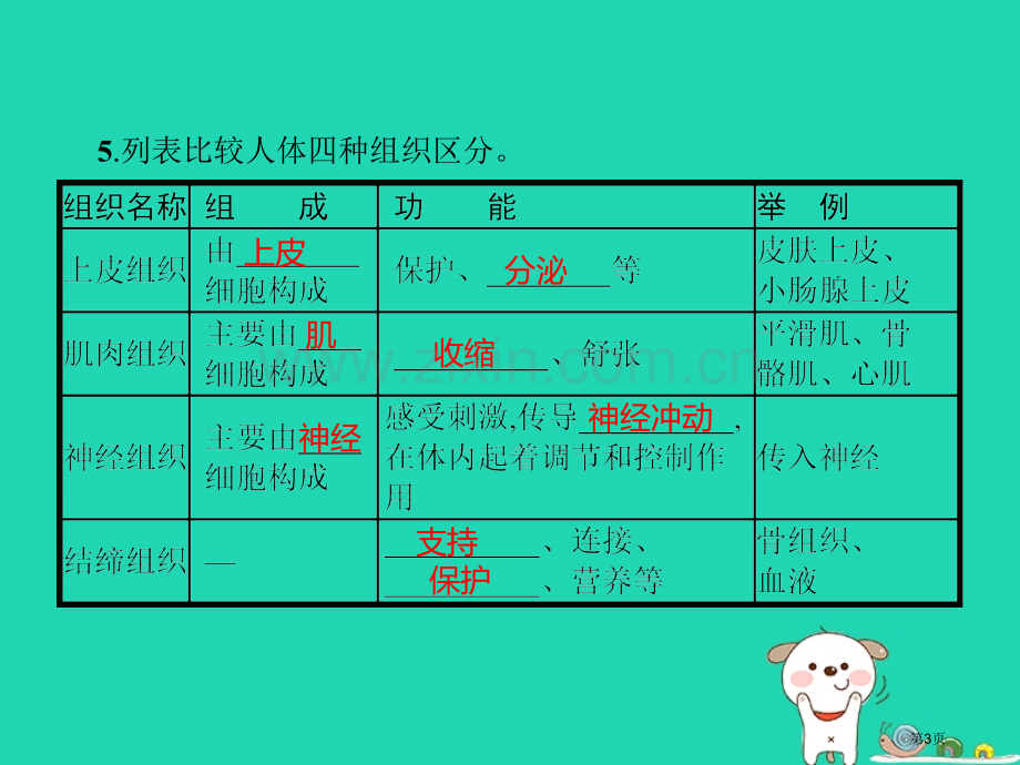 七年级生物上册2.2.2动物体的结构层次市公开课一等奖百校联赛特等奖大赛微课金奖PPT课件.pptx_第3页