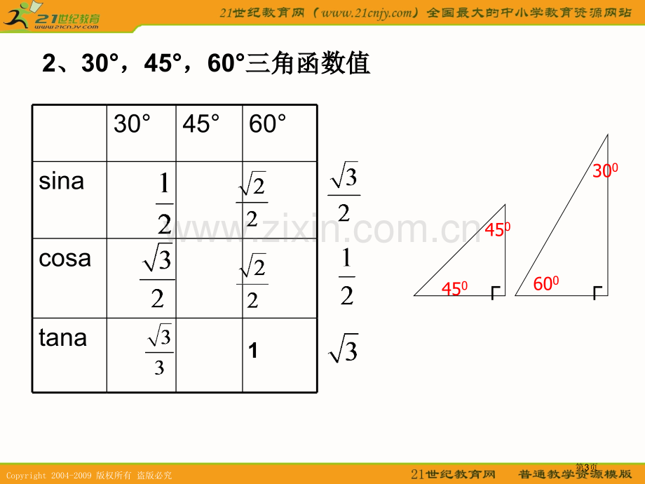 数学第章解直角三角形复习华东师大版九年级上省公共课一等奖全国赛课获奖课件.pptx_第3页