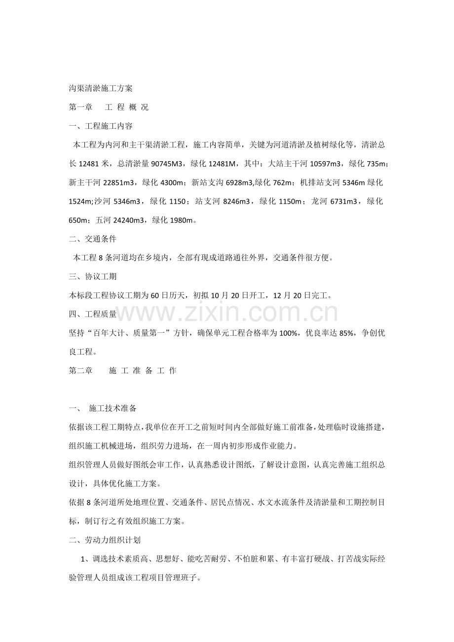 沟渠清淤综合项目施工专项方案.docx_第1页