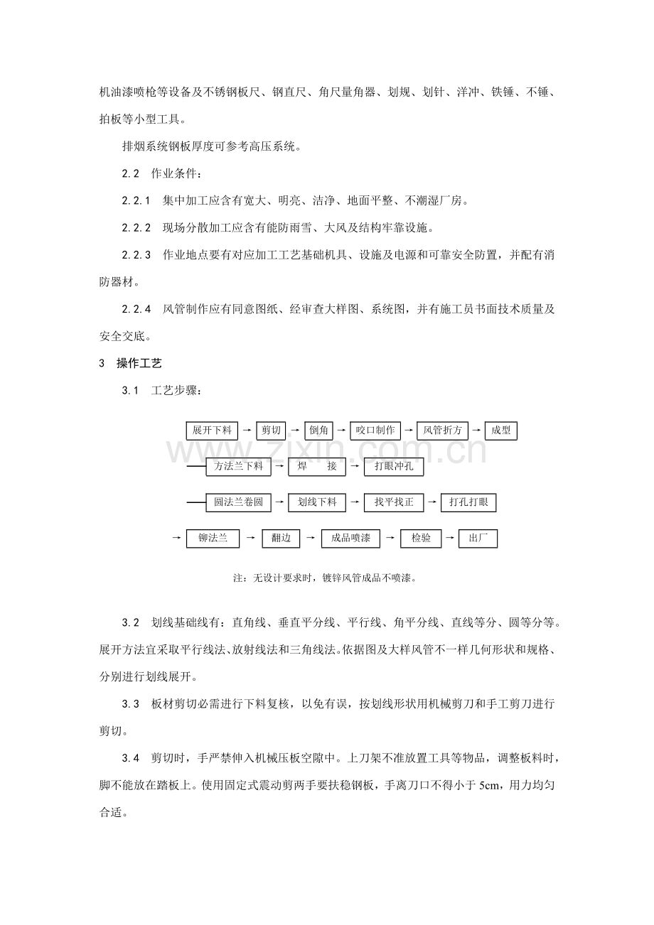 金属风管制作工艺模板.doc_第2页