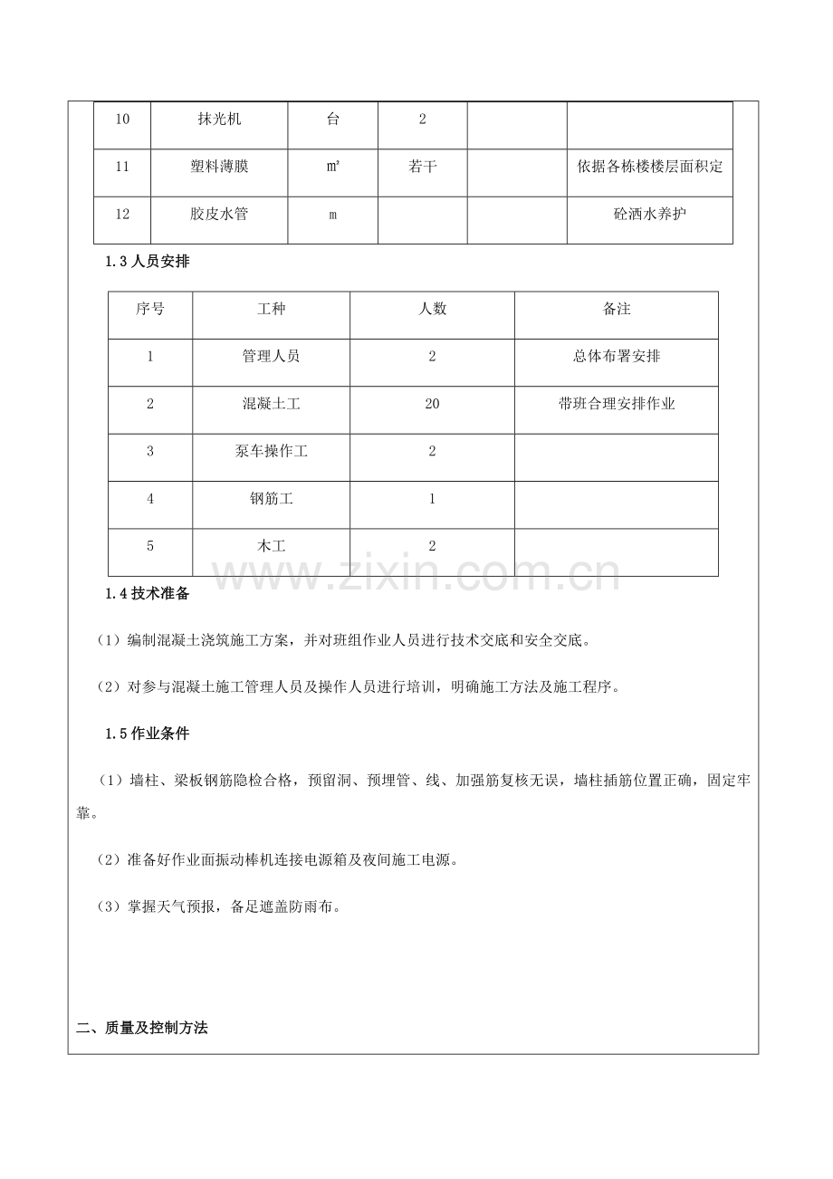 混凝土综合项目工程关键技术交底记录.docx_第2页