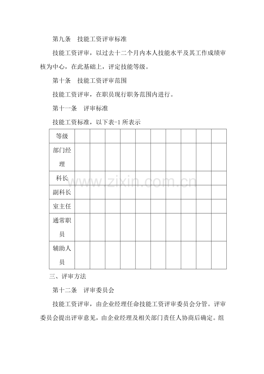 技能工资管理制度手册样本.doc_第2页