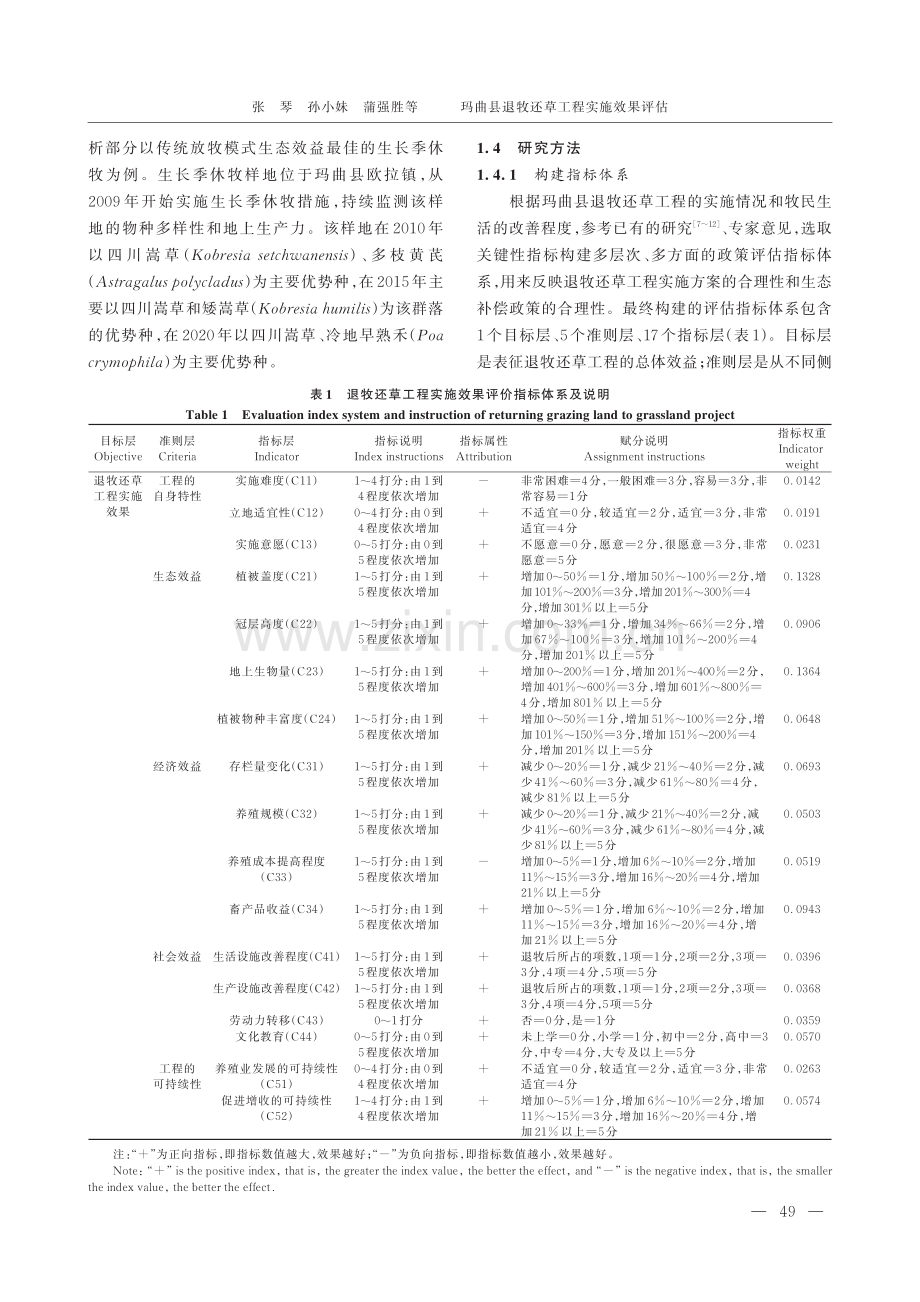 玛曲县退牧还草工程实施效果评估.pdf_第3页