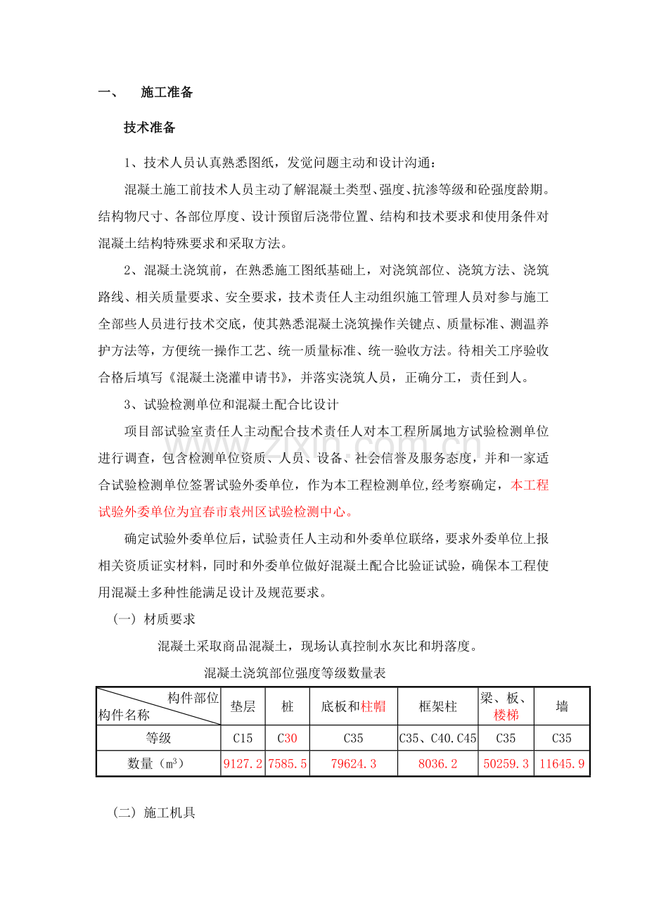 混凝土核心技术交底.doc_第1页