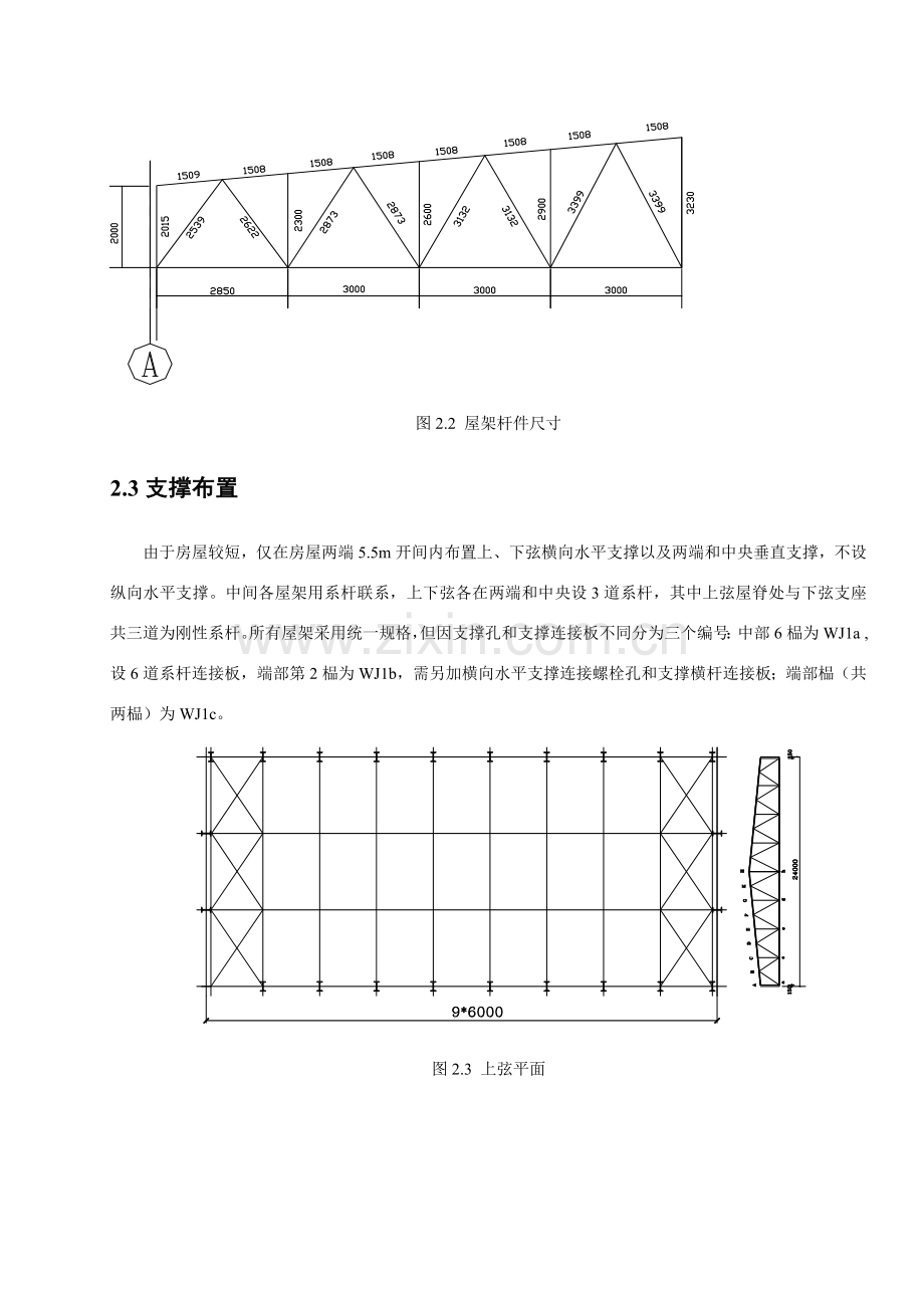 钢结构梯形屋架专业课程设计计算报告书绝对完整.doc_第2页