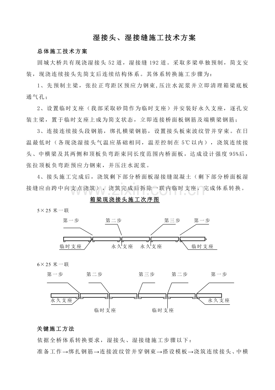 湿接头湿接缝综合项目施工关键技术专项方案.doc_第1页