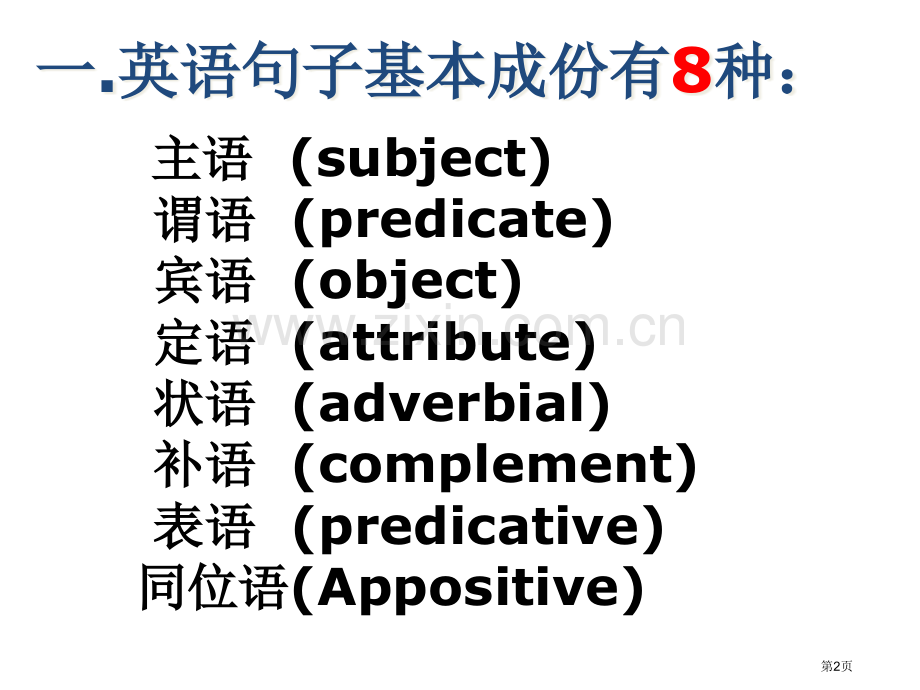 英语五大句子基本结构省公共课一等奖全国赛课获奖课件.pptx_第2页