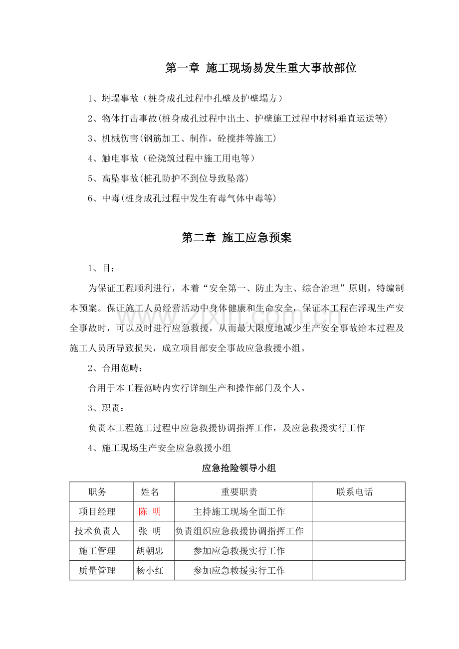 综合项目工程综合项目施工应急专项预案.doc_第2页