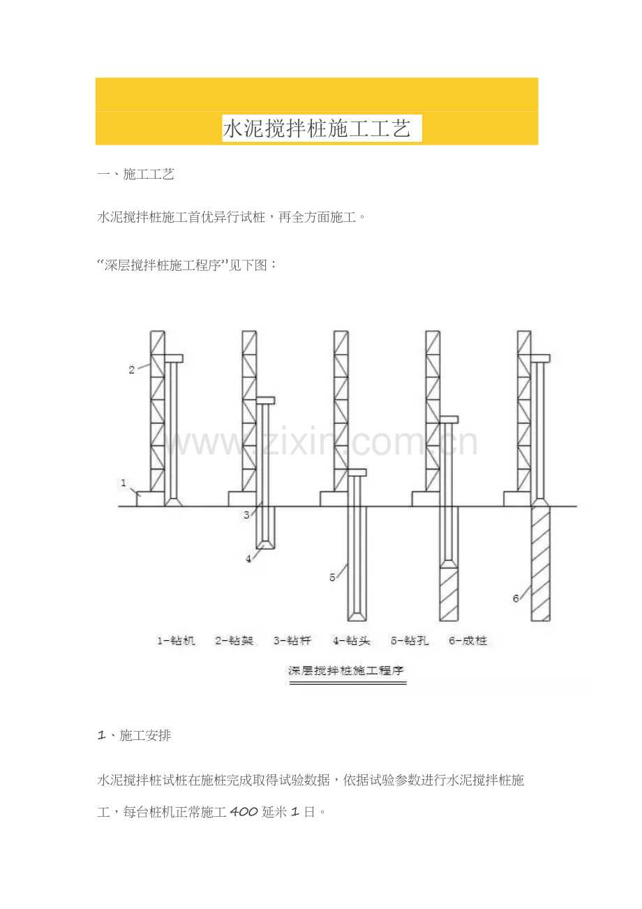 水泥搅拌桩综合项目施工基本工艺.docx_第1页