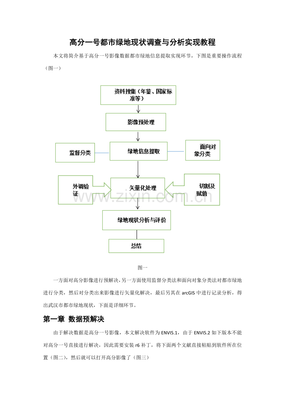 监督分类和面向对象分类作业流程.doc_第1页