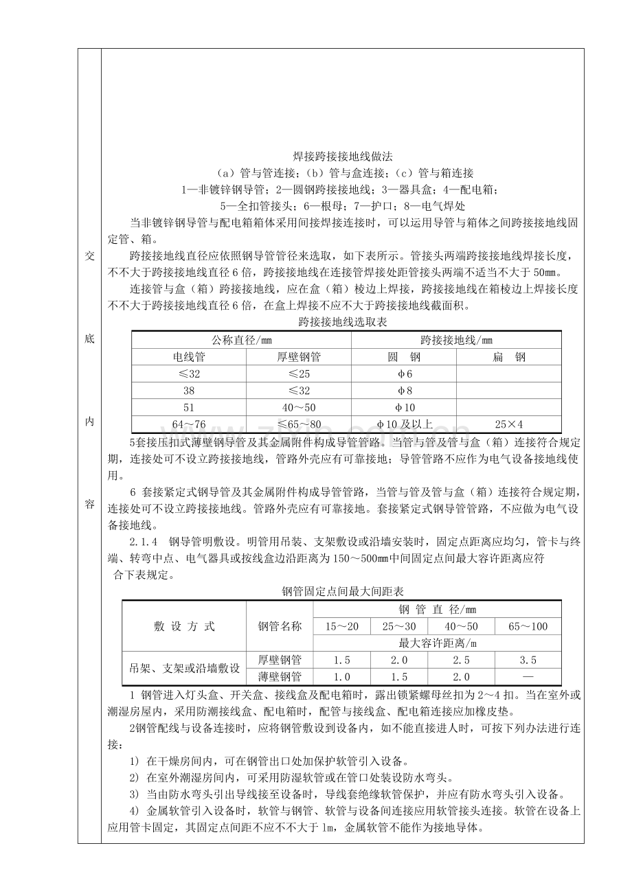 电线电缆导管敷设综合项目施工关键技术交底.doc_第3页