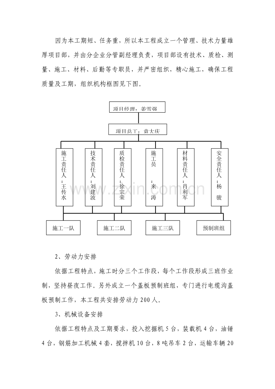 电缆沟综合重点工程综合标准施工组织设计.doc_第3页