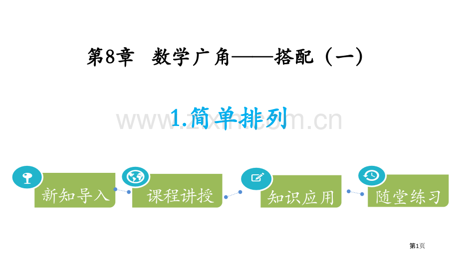 简单的排列数学广角—搭配省公开课一等奖新名师优质课比赛一等奖课件.pptx_第1页