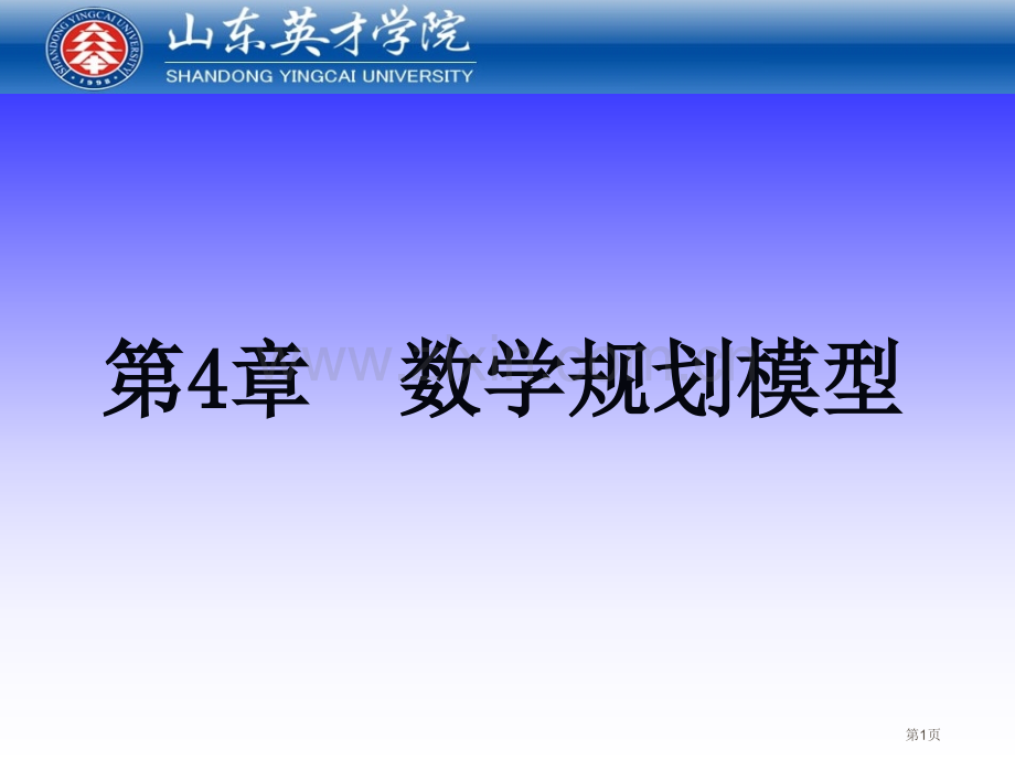 数学规划模型市公开课一等奖百校联赛特等奖课件.pptx_第1页