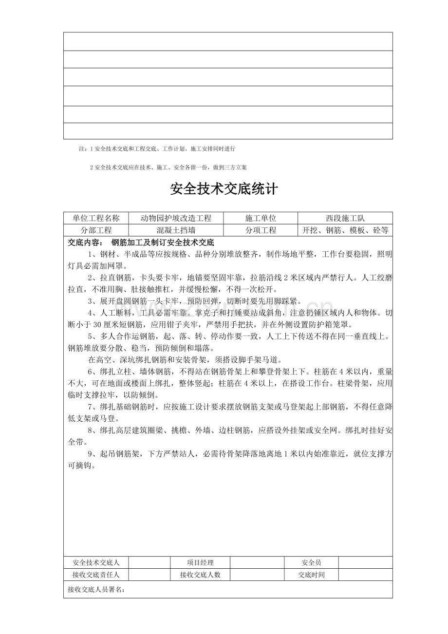 改造工程安全技术交底记录表样本.doc_第3页