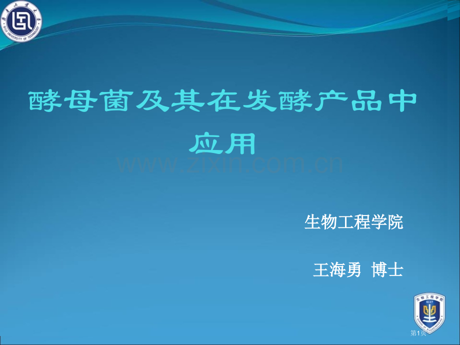 生物工程学院王海勇博士市公开课一等奖百校联赛特等奖课件.pptx_第1页