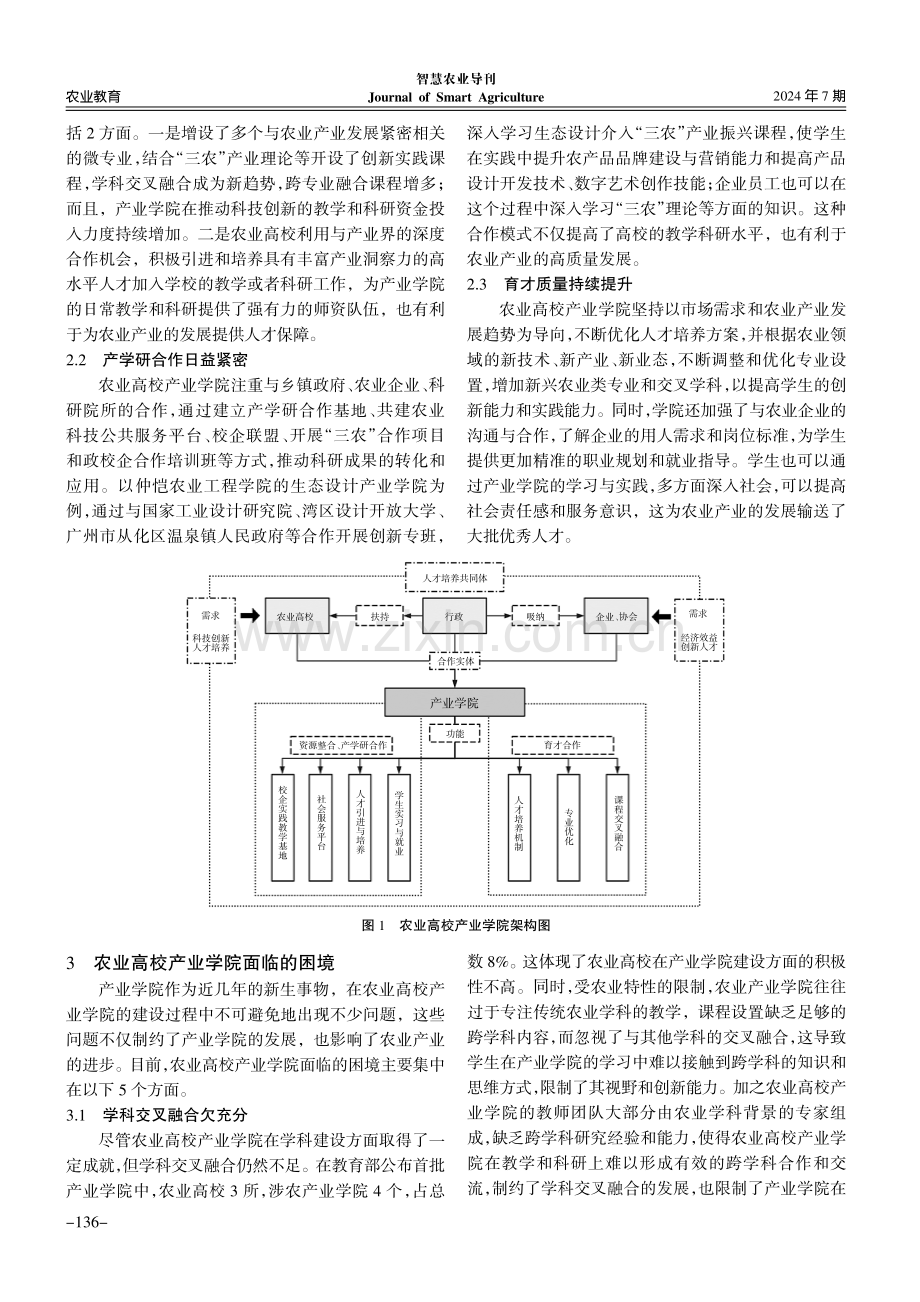 农业高校产业学院发展现状、困境与对策.pdf_第2页