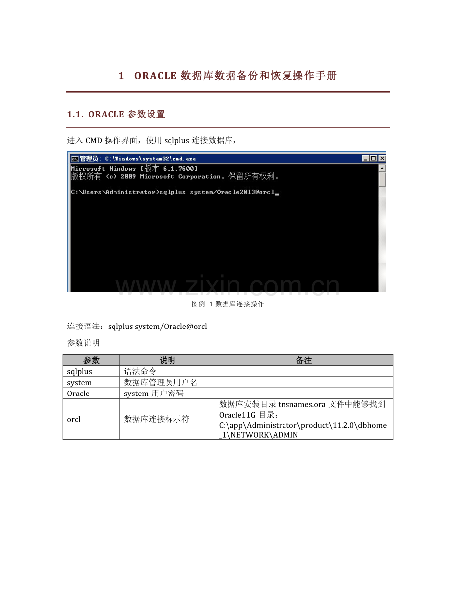 Oracle数据库备份和恢复操作基础手册.doc_第1页