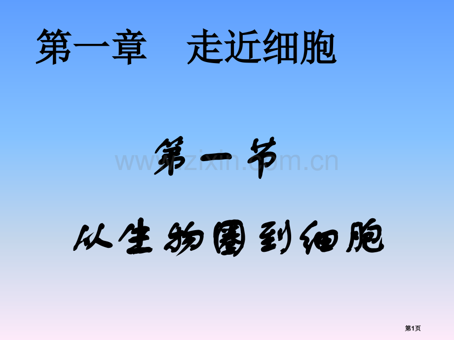 人教版教学视频从生物圈到细胞省公共课一等奖全国赛课获奖课件.pptx_第1页