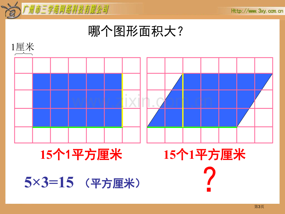 新人教版五年级上册平行四边形的面积优秀市公开课一等奖百校联赛特等奖课件.pptx_第3页